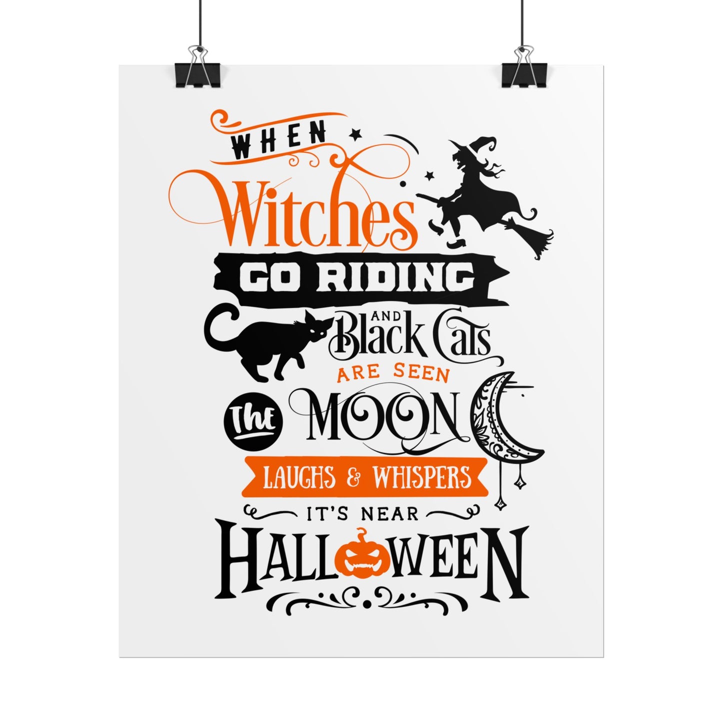 When Witches Rolled Poster | Mystical Wall Art Decor