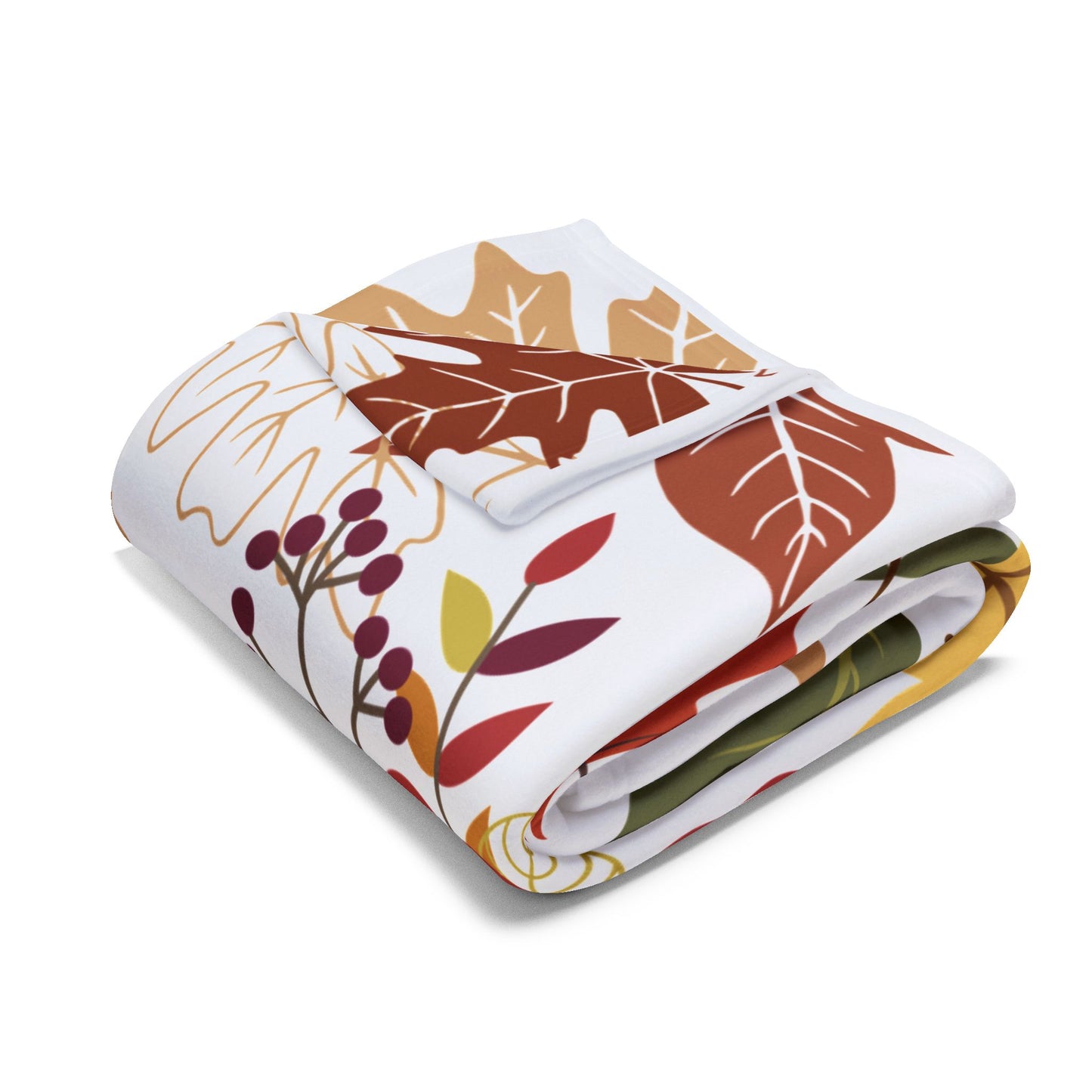 Fall Design Arctic Fleece Blanket | Cozy Autumn-Themed Throw