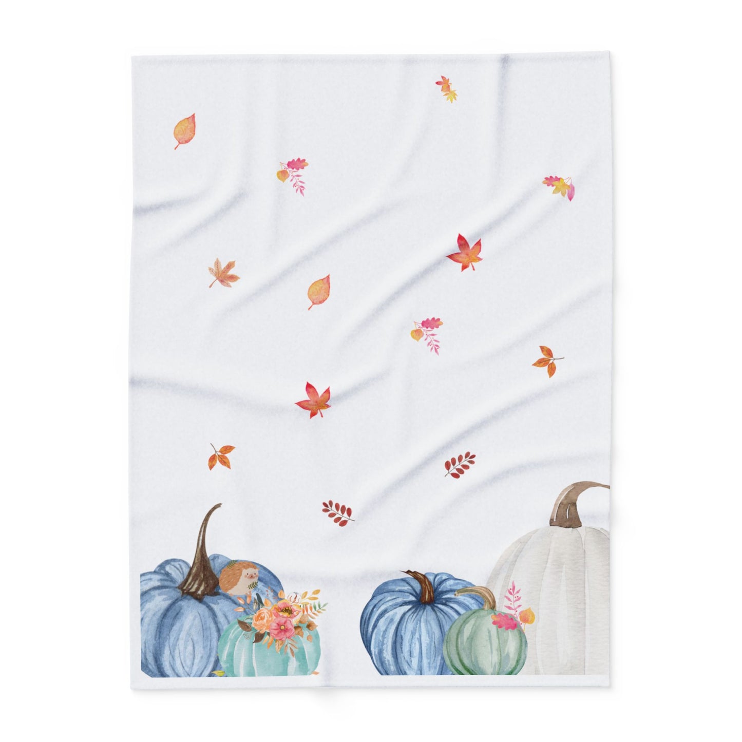 Pumpkin Arctic Fleece Blanket | Cozy Fall-Themed Throw Blanket