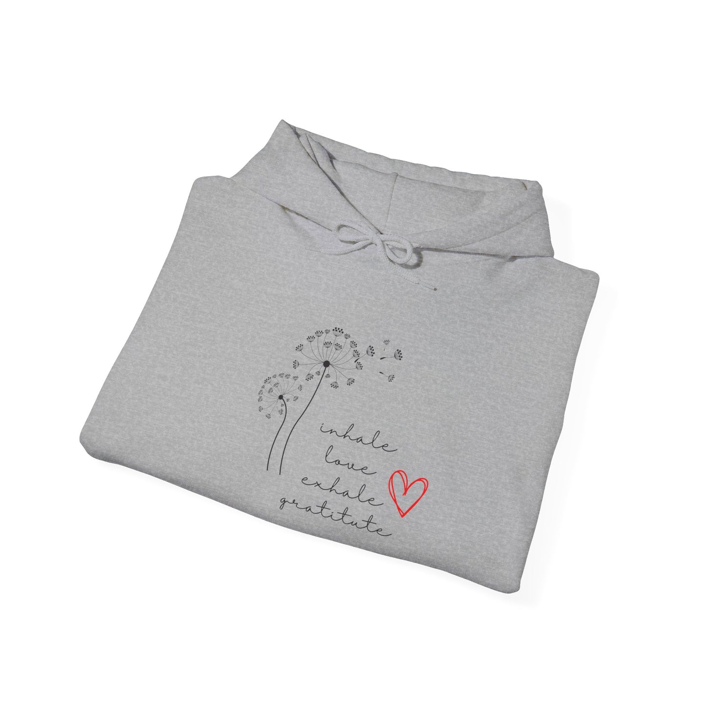 Inhale Love, Exhale Gratitude Unisex Heavy Blend™ Hooded Sweatshirt