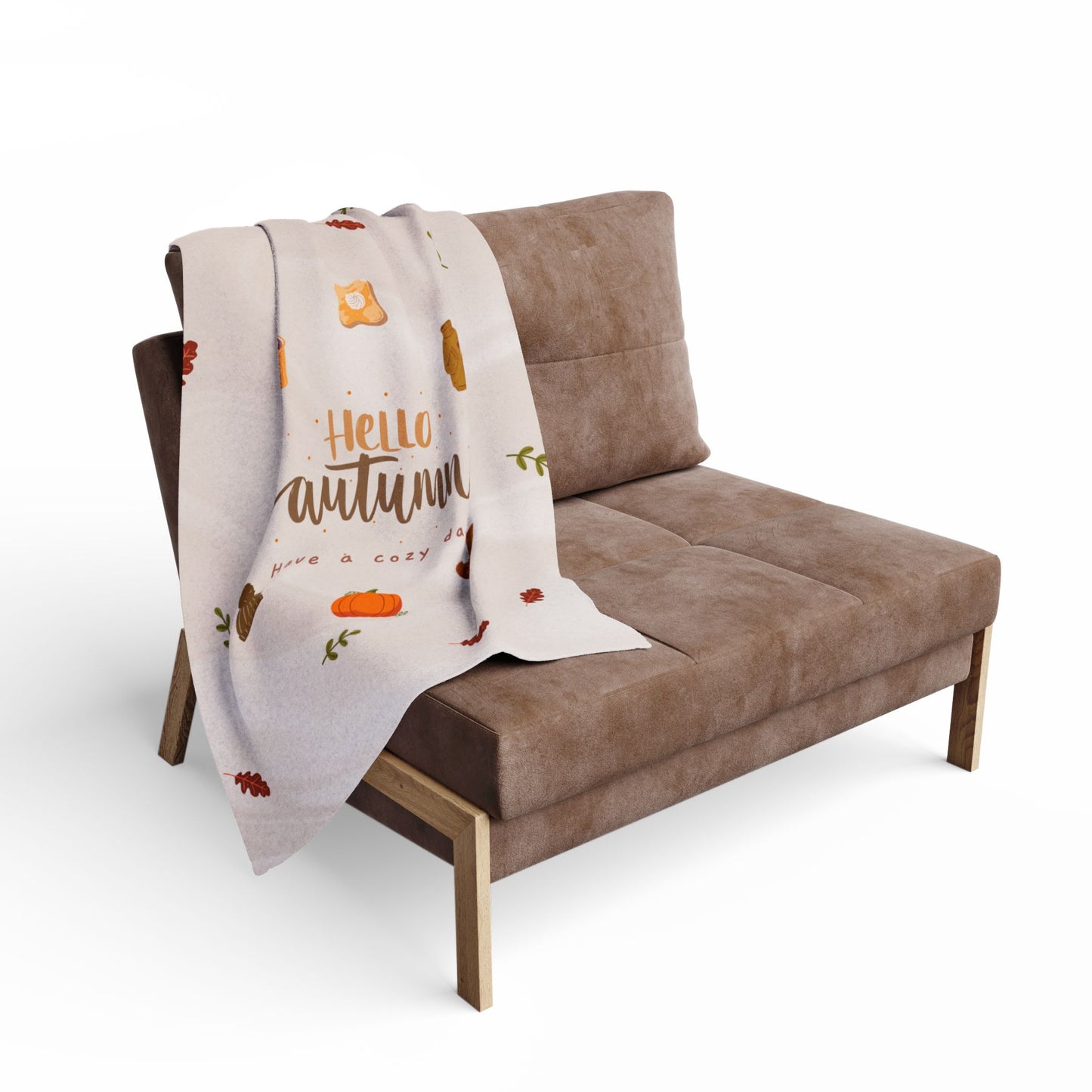 Hello Autumn Arctic Fleece Blanket | Cozy Fall-Themed Throw