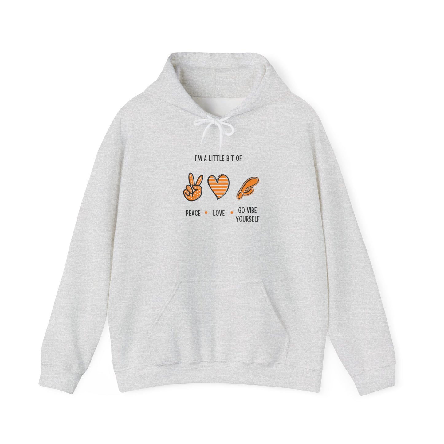 Peace, Love, Go Vibe Yourself Unisex Heavy Blend™ Hooded Sweatshirt