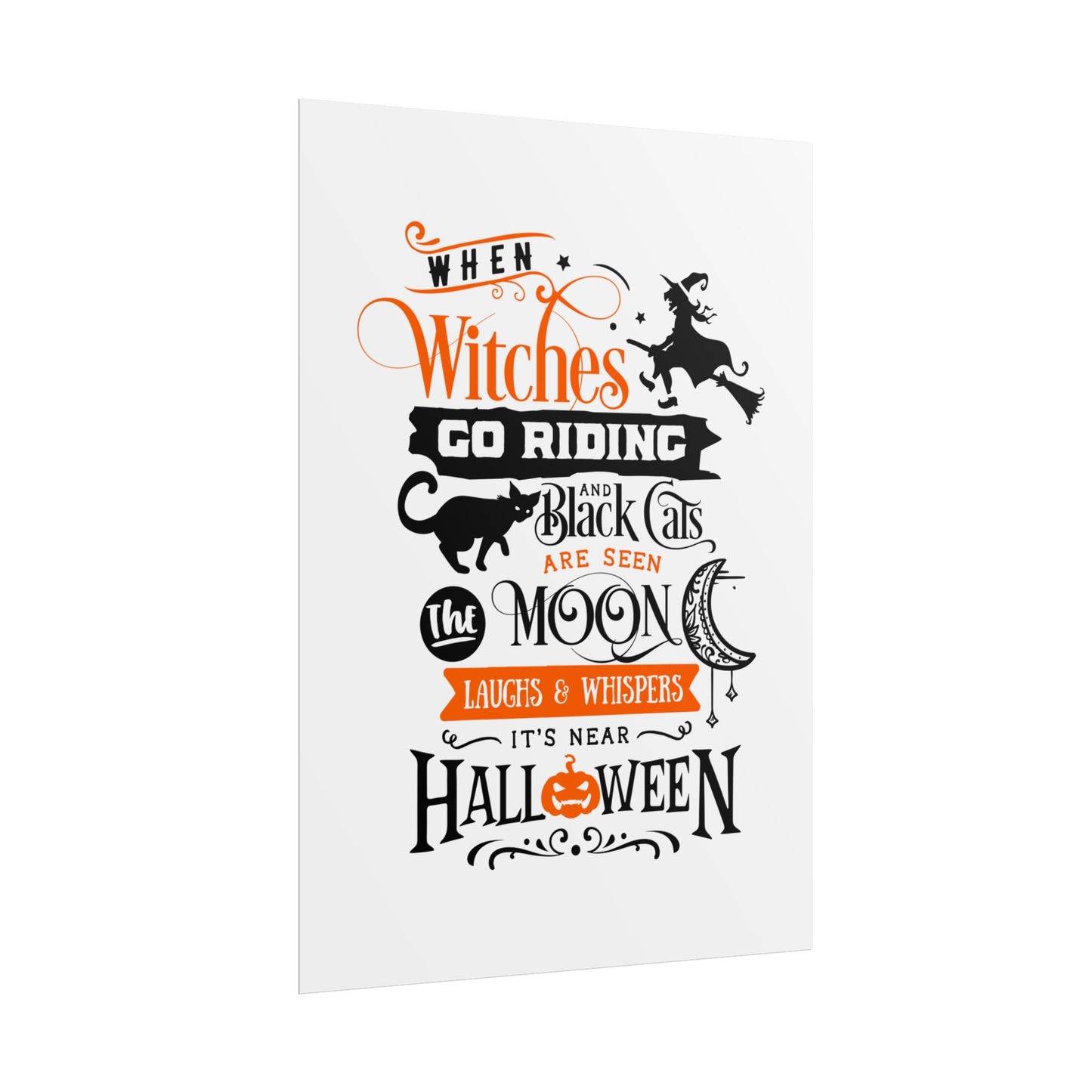 When Witches Rolled Poster | Mystical Wall Art Decor