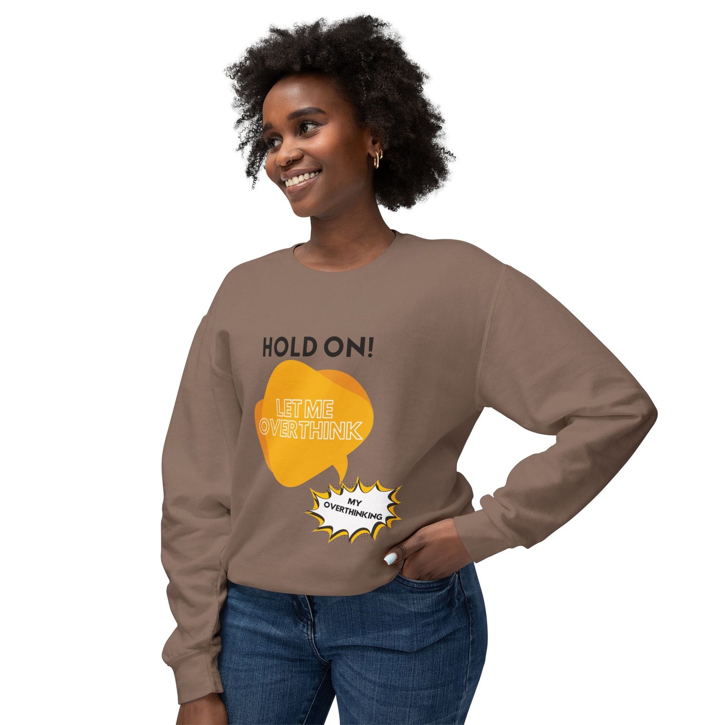 Hold on Unisex Lightweight Crewneck Sweatshirt