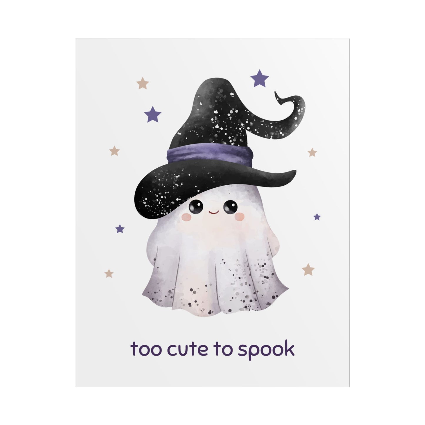 Too Cute to Spook Holding Hands Rolled Poster | Adorable Halloween Wall Art