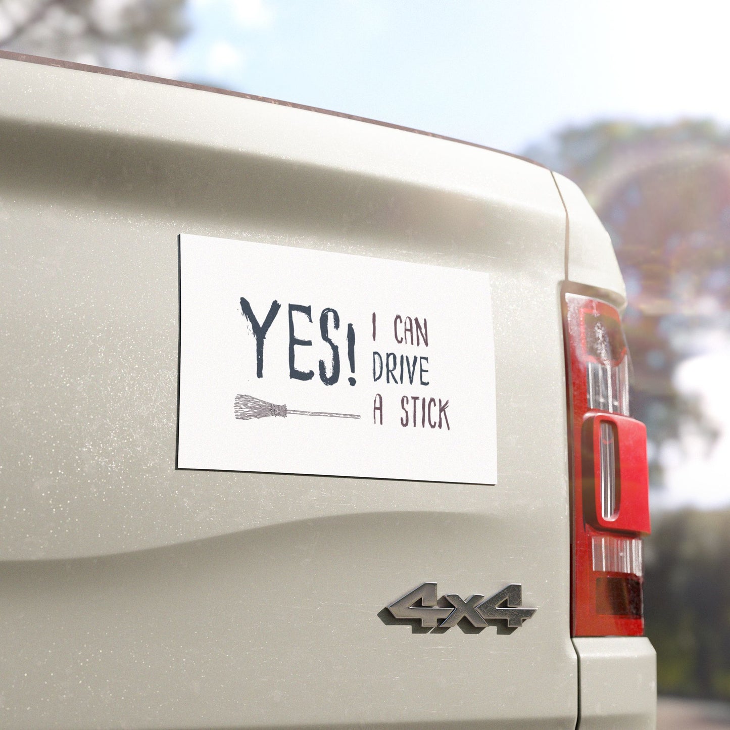 Yes, I can drive a stick Car Magnets