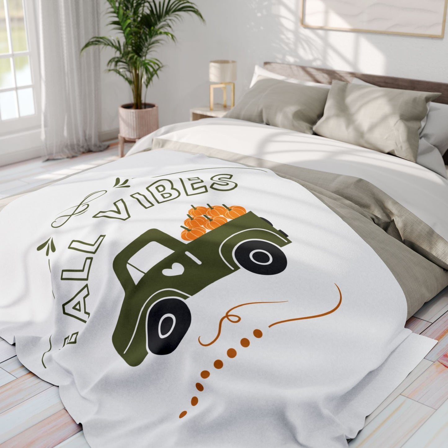 Fall Vibes Arctic Fleece Blanket | Cozy Autumn-Themed Throw