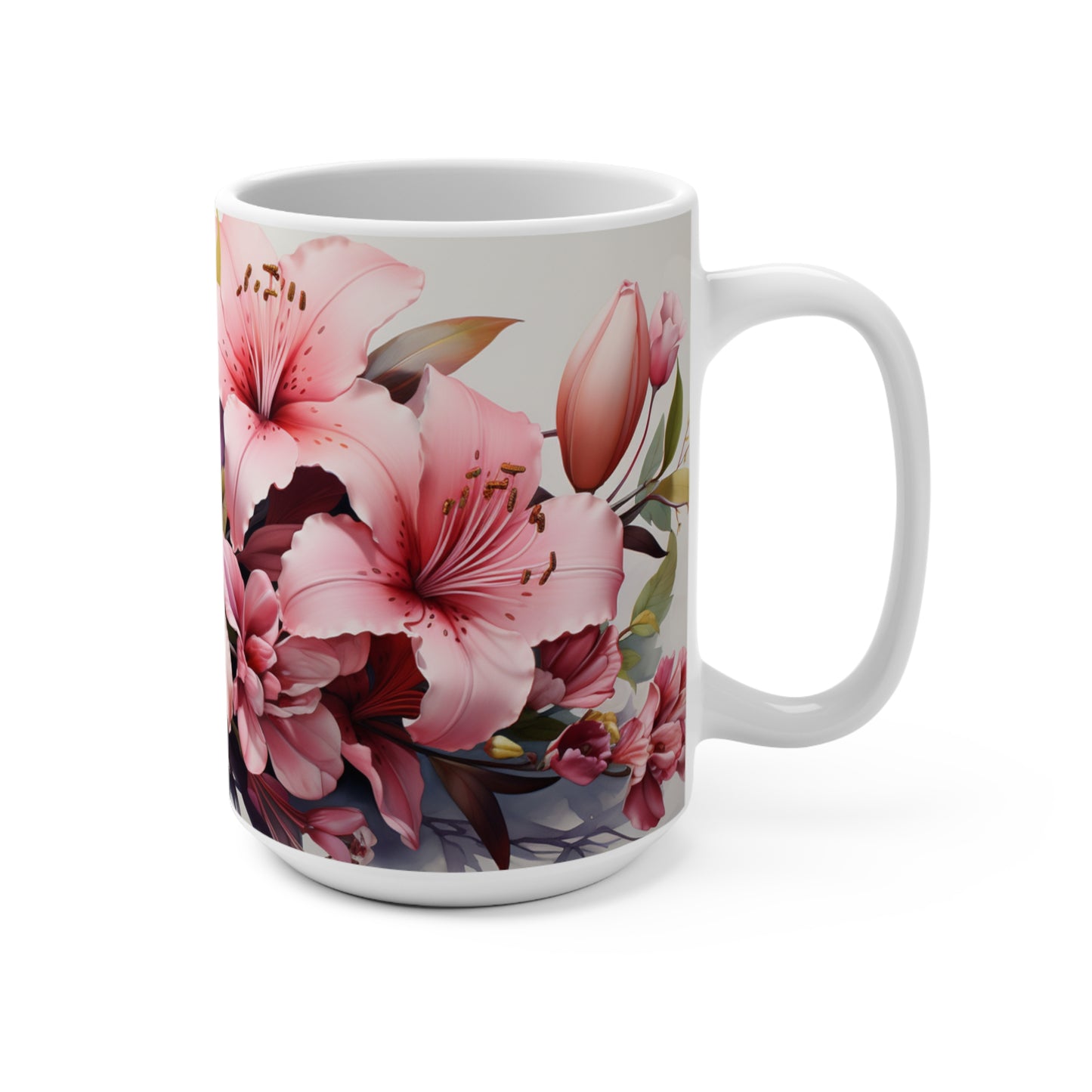 Lily Flowers Mug 15oz