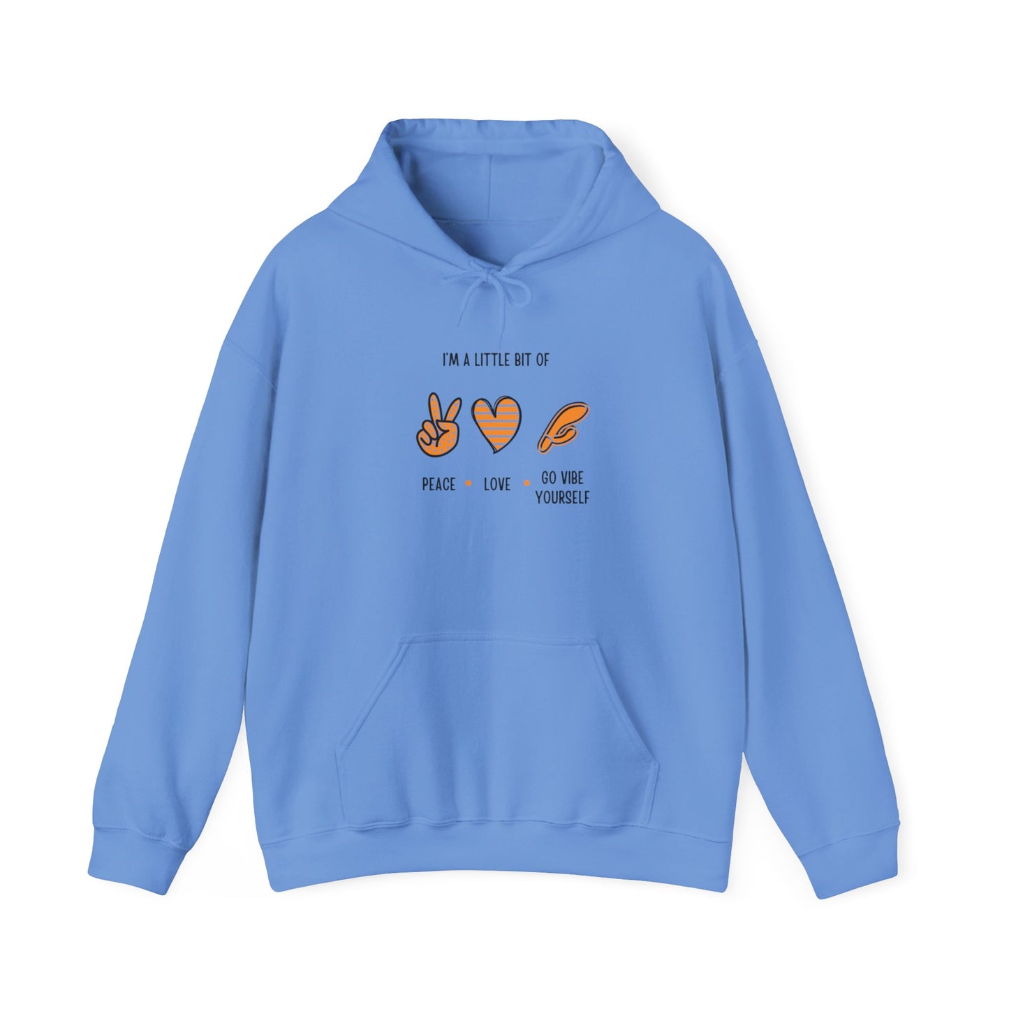 Peace, Love, Go Vibe Yourself Unisex Heavy Blend™ Hooded Sweatshirt