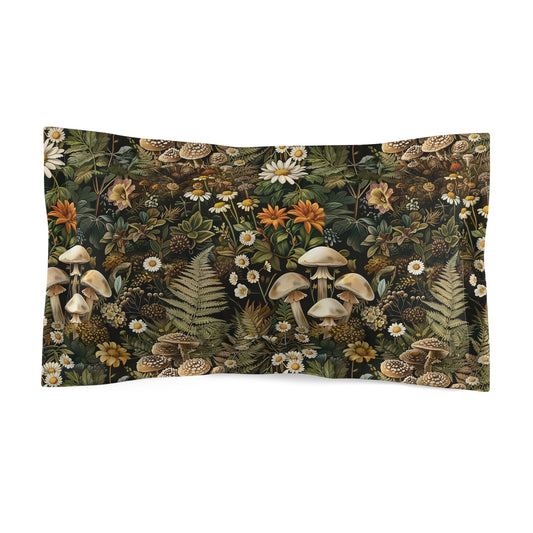 Woodland Flora Microfiber Pillow Sham