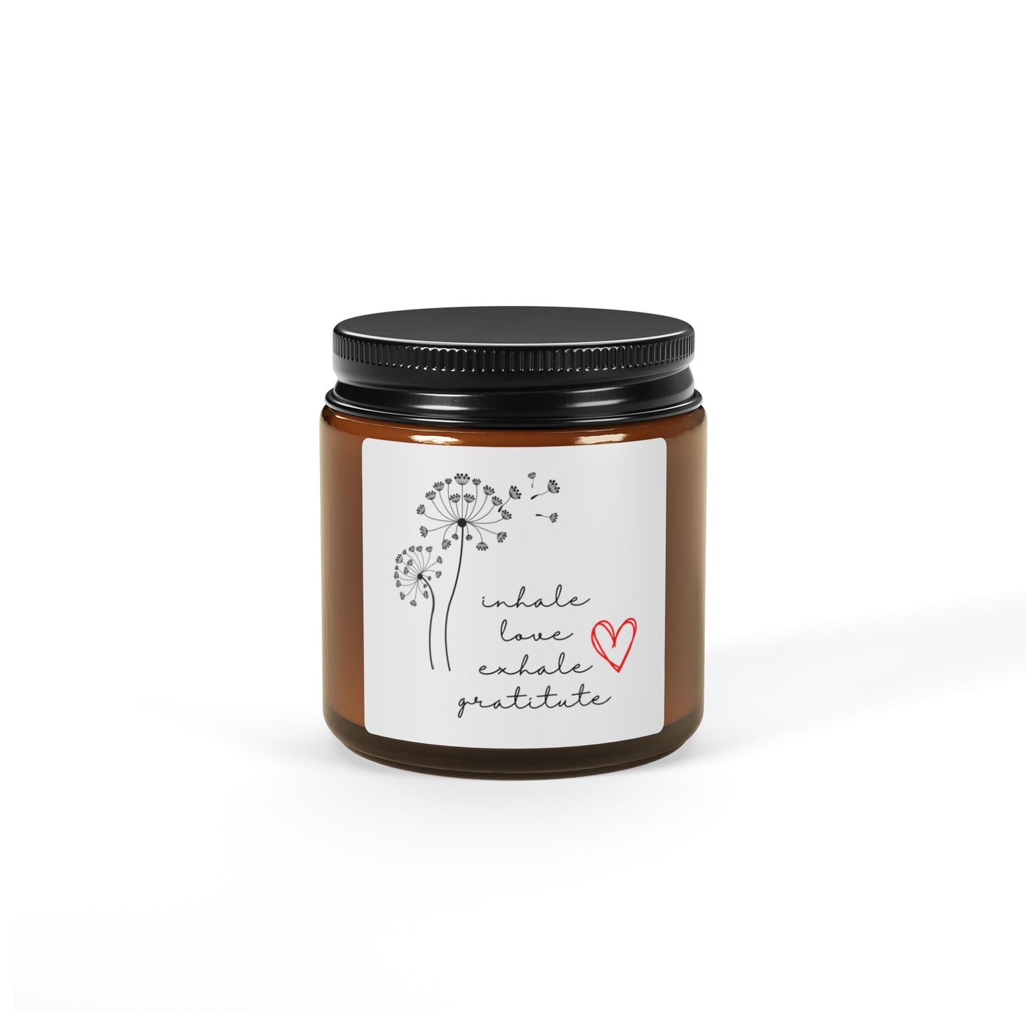 Inhale Love, Exhale Gratitude Aromatherapy in Amber Jar