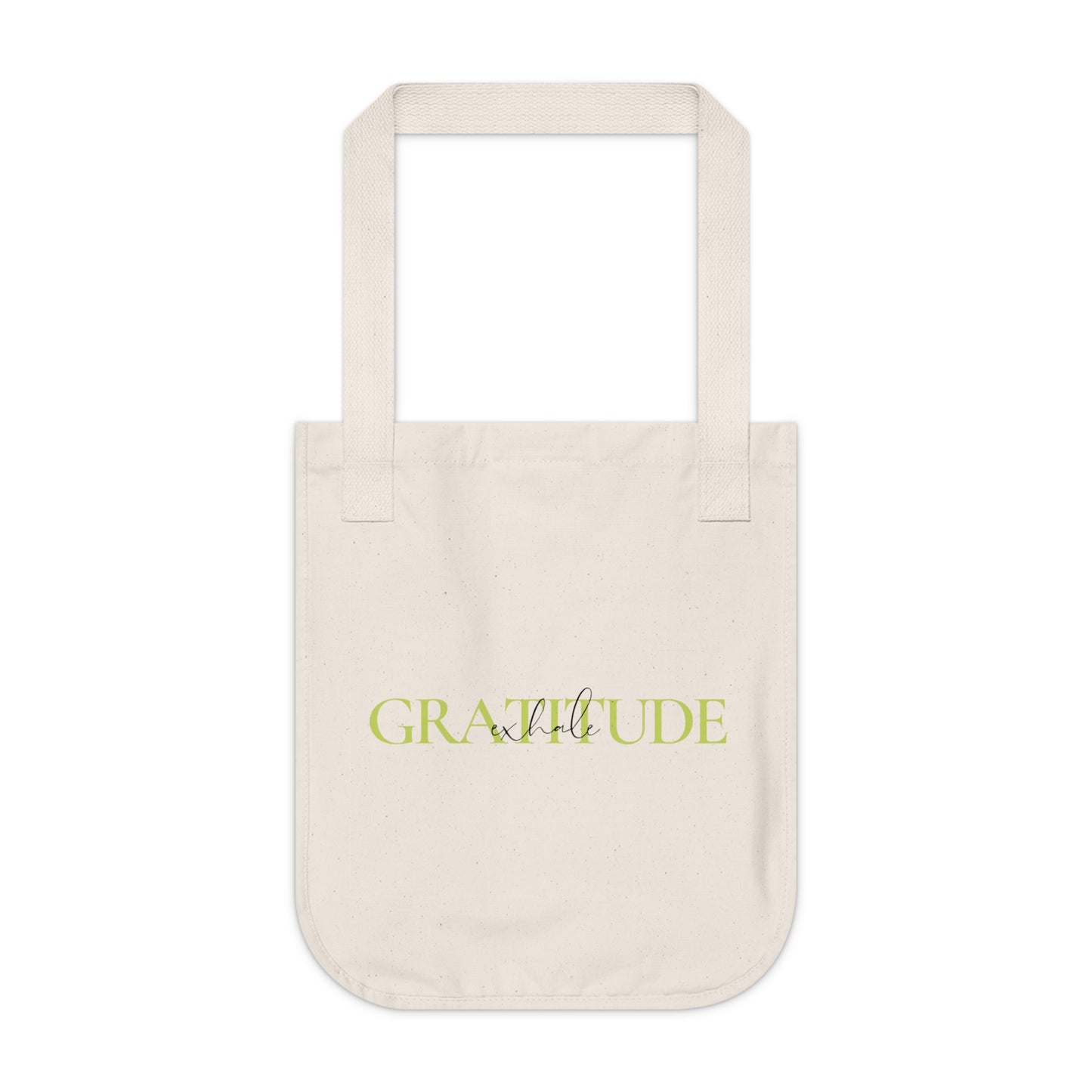 Beathe in love, exhale gratitude Organic Canvas Tote Bag