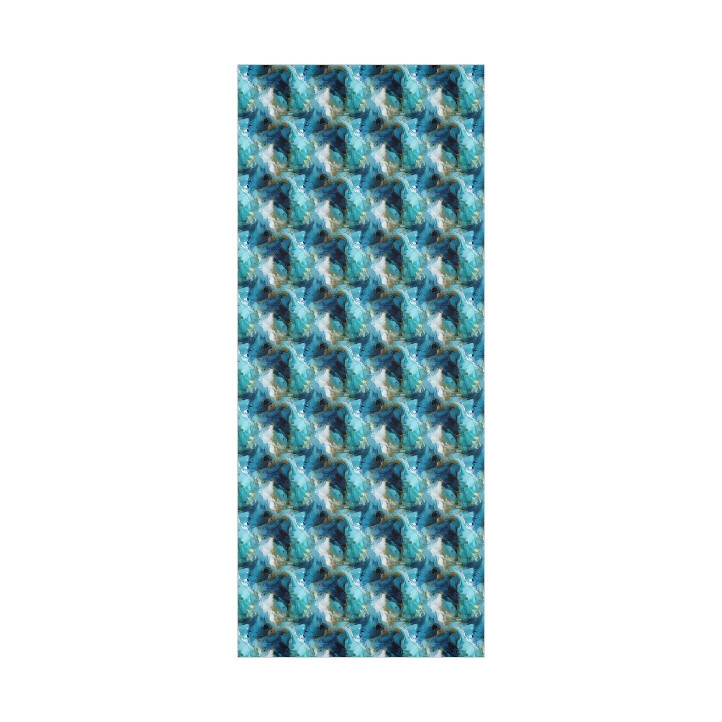 Teal Crystal Gift Wrap Papers