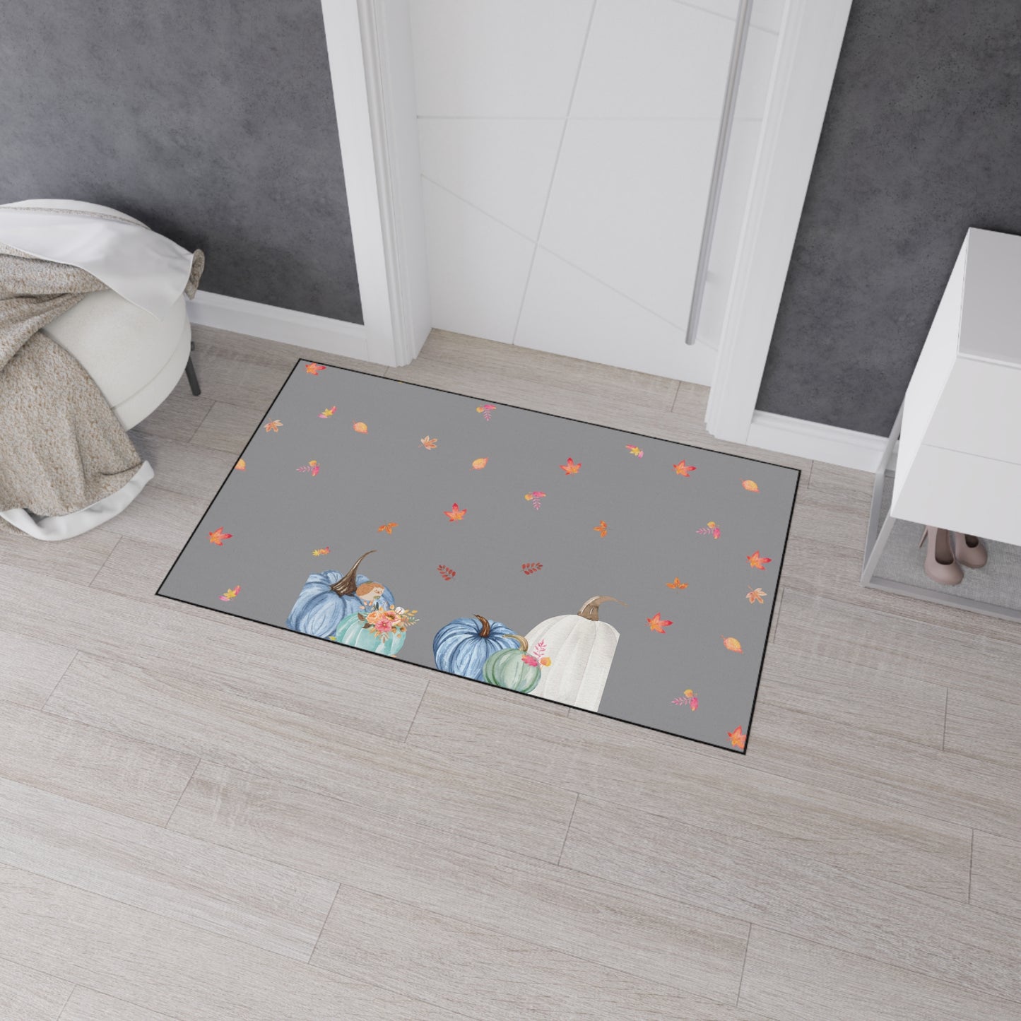 Pumpkin Heavy Duty Floor Mat | Durable Fall-Themed Entryway Decor