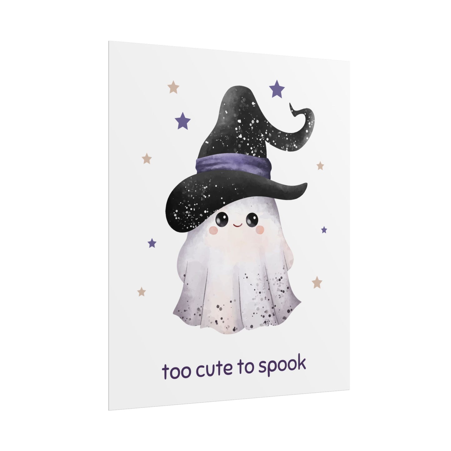 Too Cute to Spook Holding Hands Rolled Poster | Adorable Halloween Wall Art