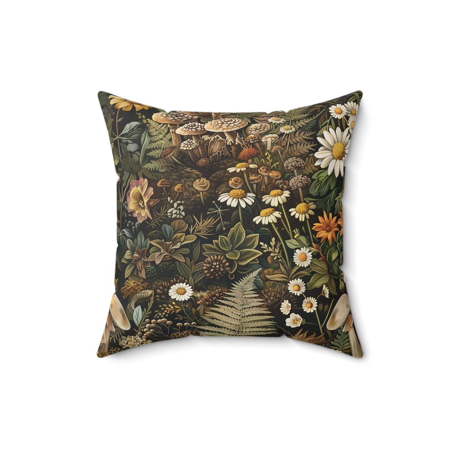 Woodland Flora Spun Polyester Square Pillow