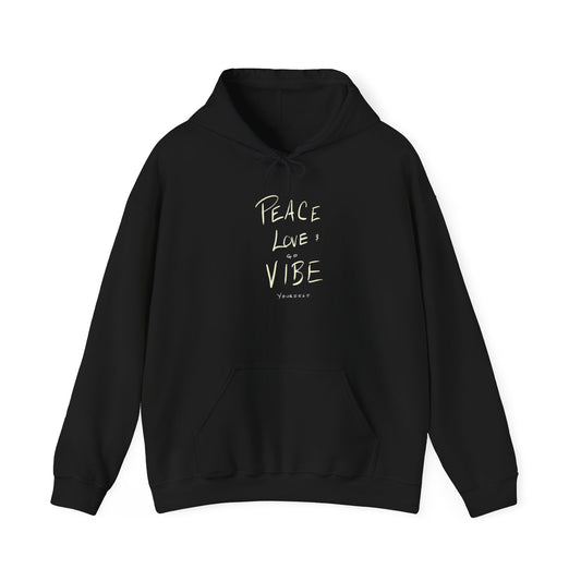 Peace love go vibe yourself Unisex Heavy Blend™ Hooded Sweatshirt