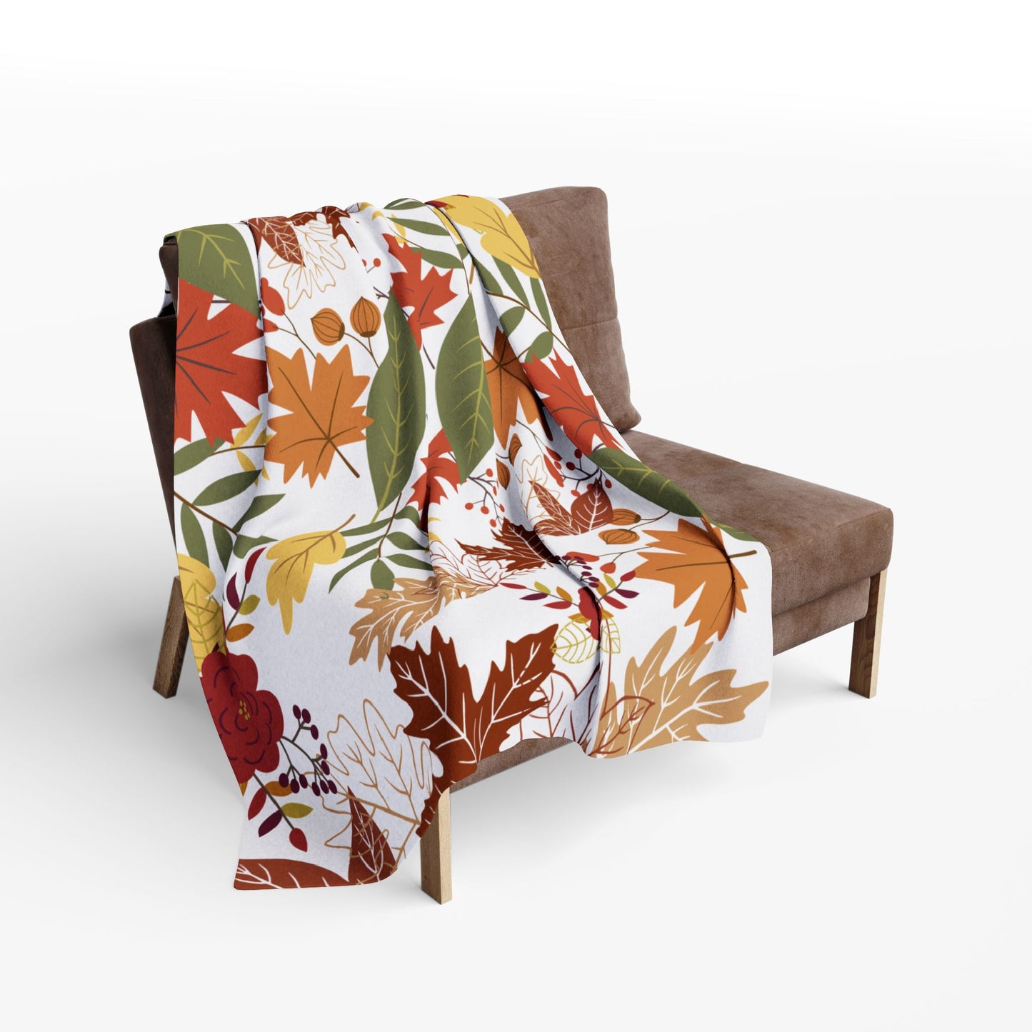 Fall Design Arctic Fleece Blanket | Cozy Autumn-Themed Throw