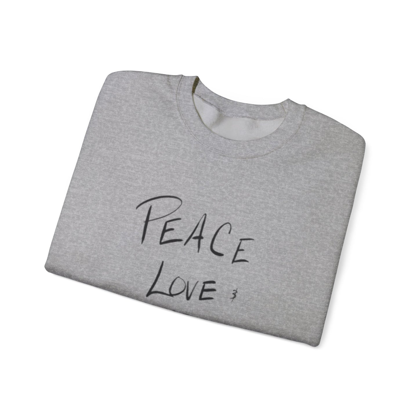 Peace, love, go vibe yourself Unisex Heavy Blend™ Crewneck Sweatshirt