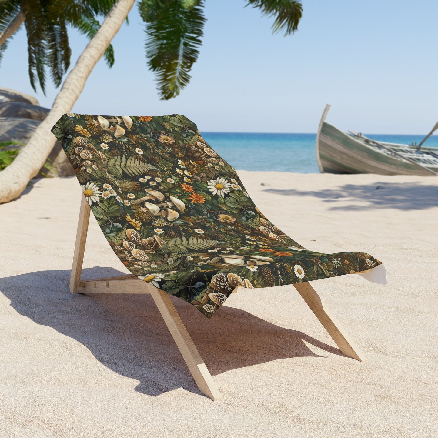 Woodland Flora Beach Towel