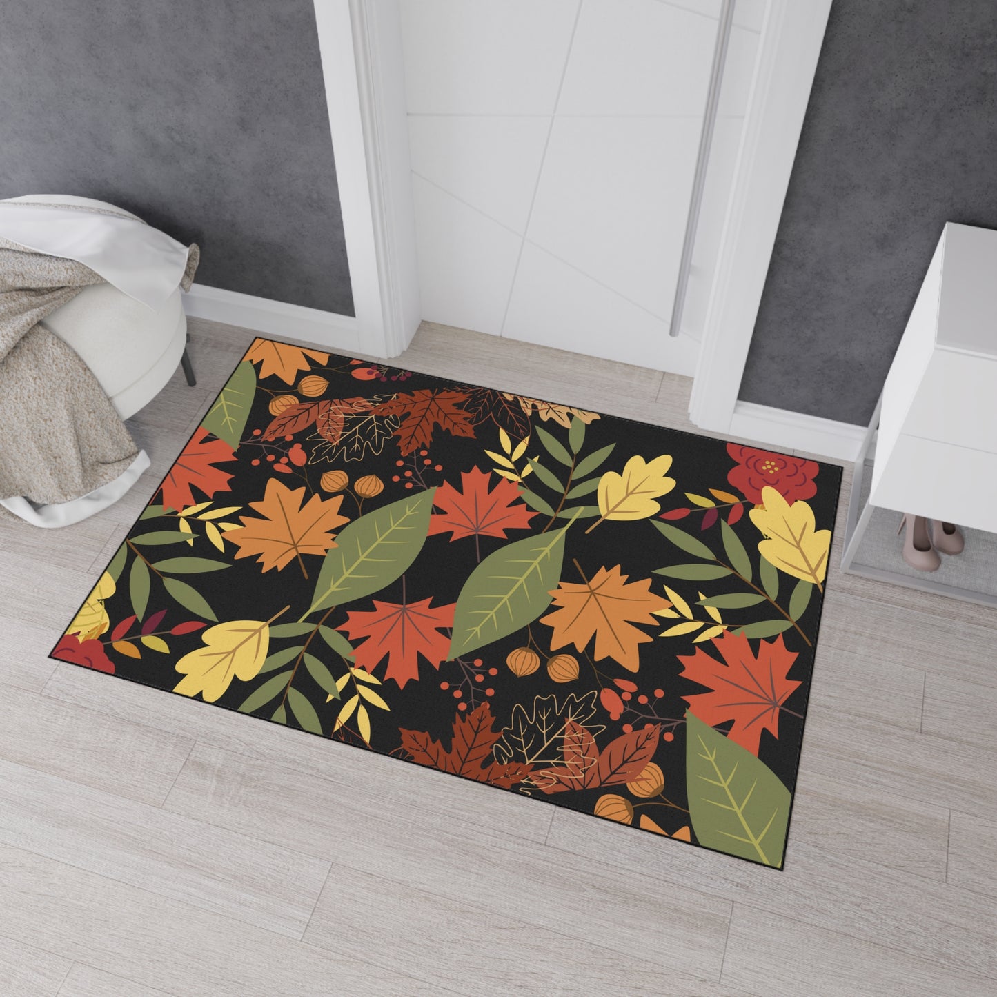 Fall Design Heavy Duty Floor Mat | Durable & Stylish Autumn Entryway Decor