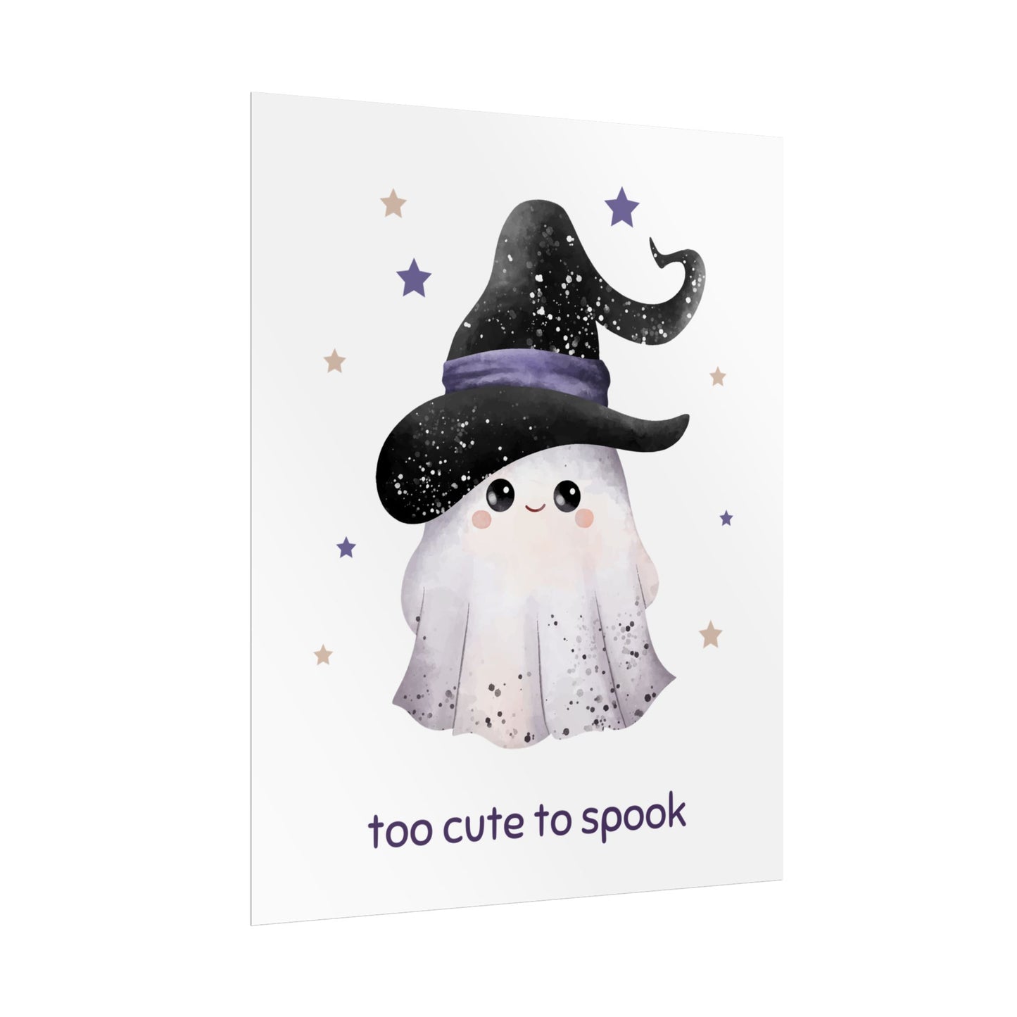 Too Cute to Spook Holding Hands Rolled Poster | Adorable Halloween Wall Art