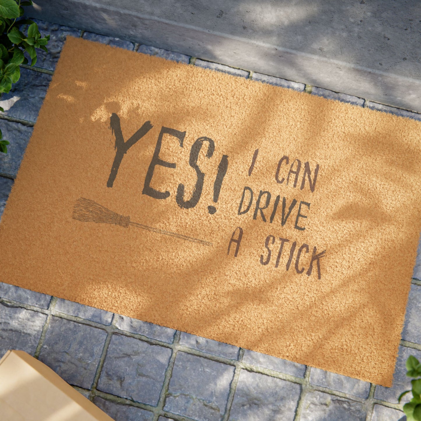 Yes, I can drive a stick Doormat