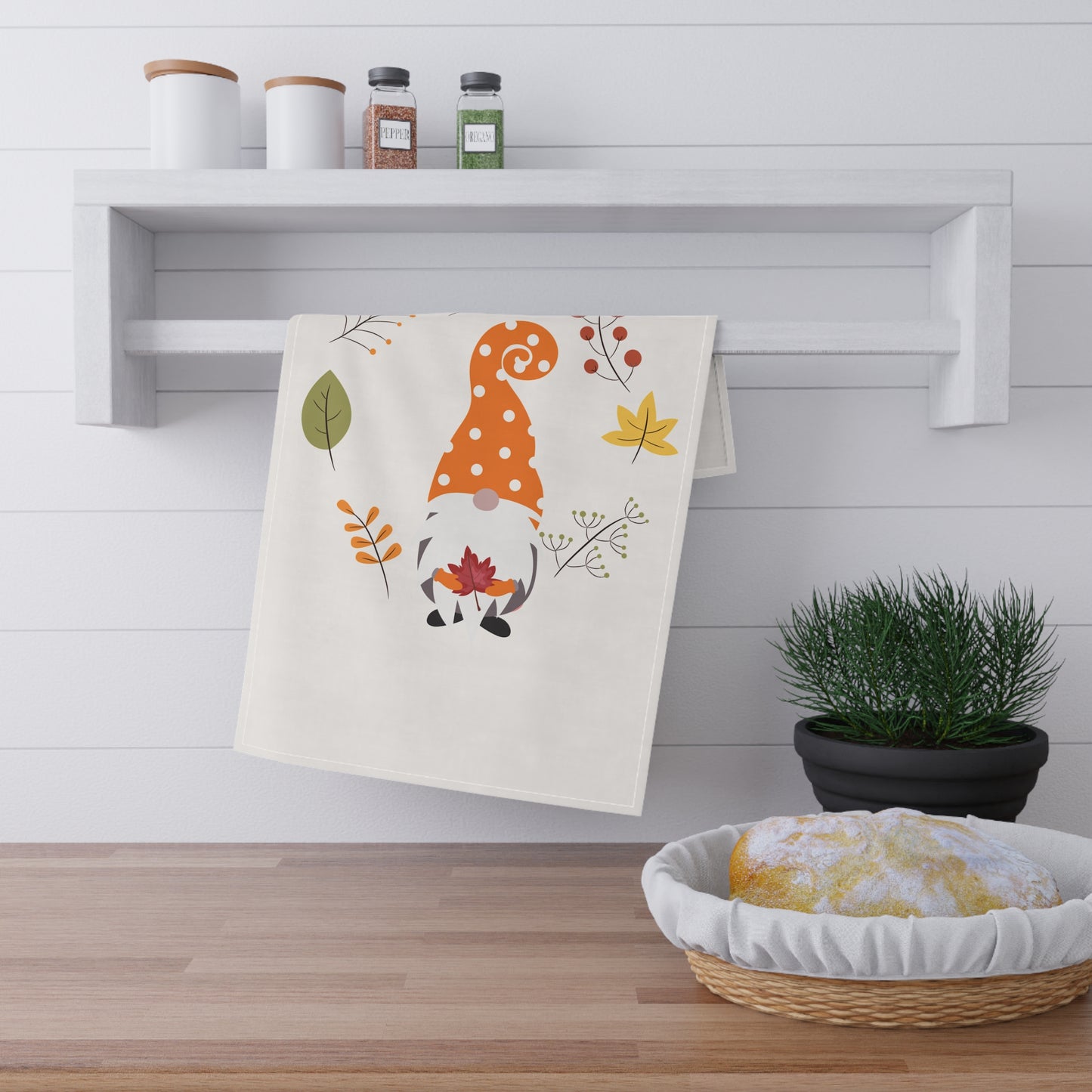 Fall Gnome Tea Towels | 100% Cotton Fall-Themed Kitchen Towels