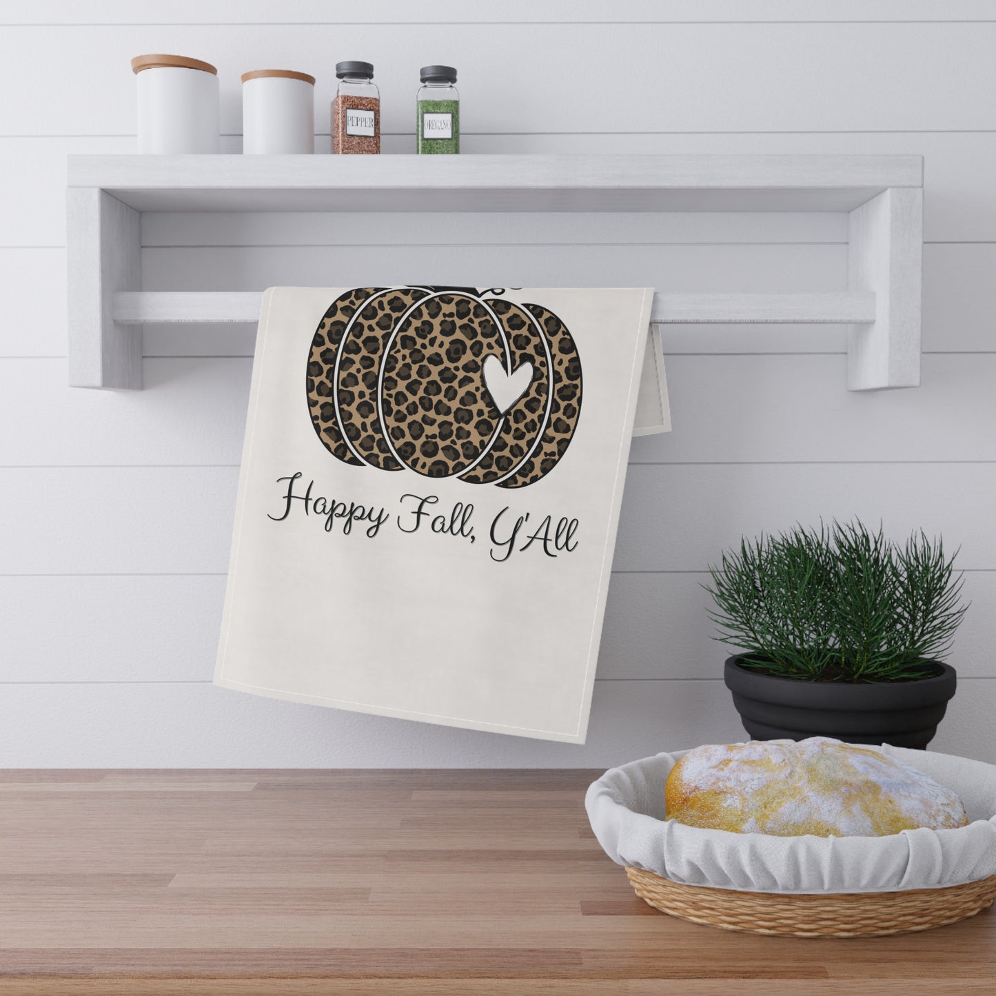 Happy Fall Y'all Tea Towels | 100% Cotton Fall-Themed Kitchen Towels