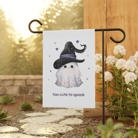 Too Cute to Spook Garden & House Banner | Fun Halloween Outdoor Decor