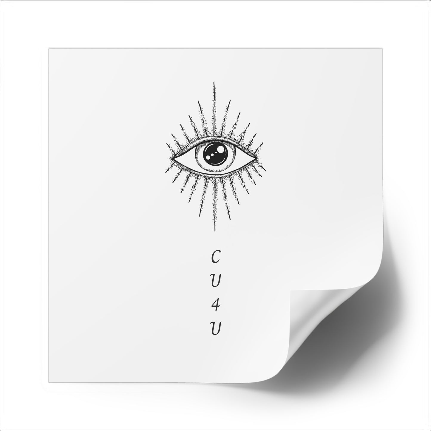 I see you for you Square Stickers, Indoor\Outdoor