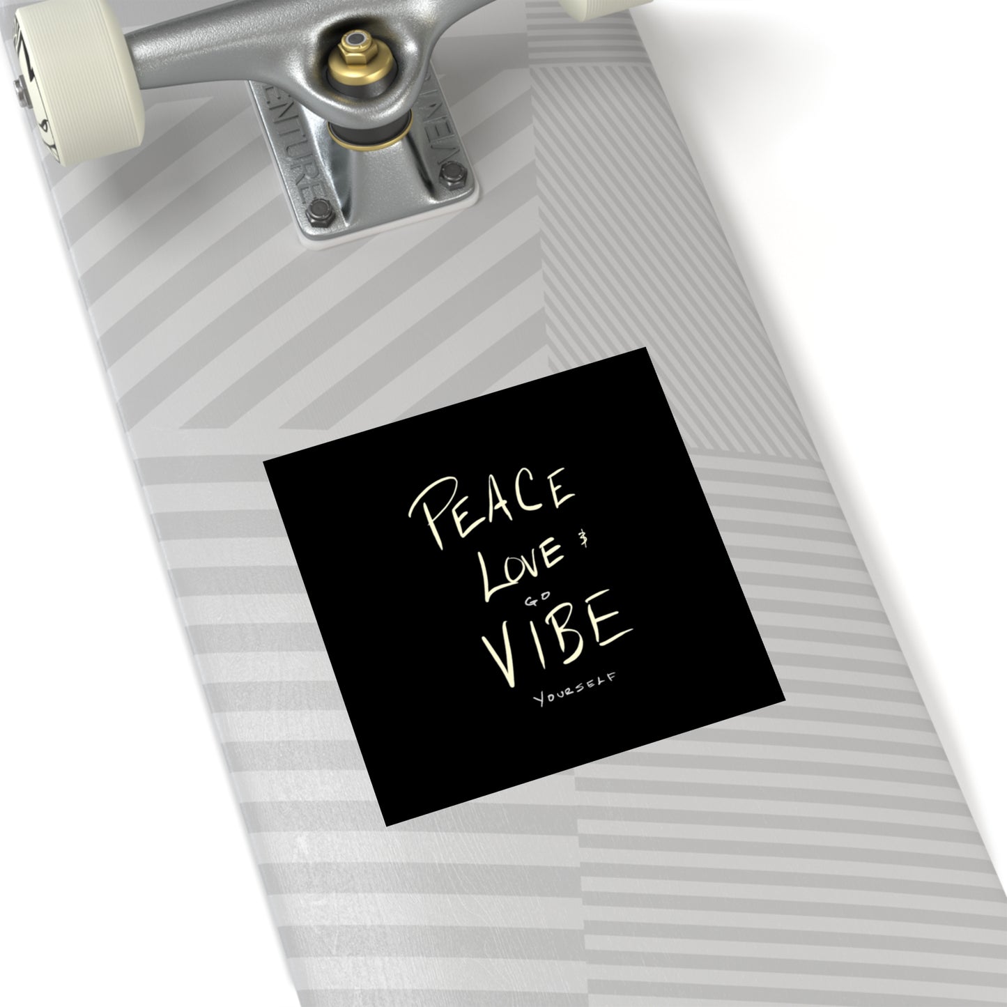 Peace, love, go vibe yourself Square Stickers, Indoor\Outdoor