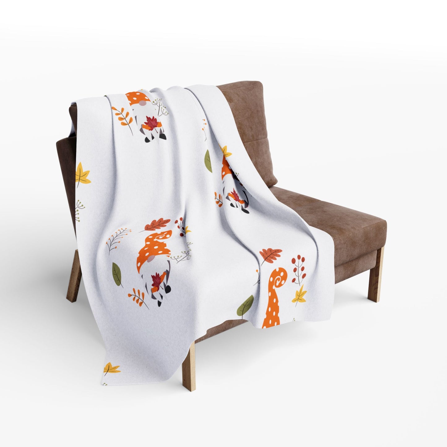 Gnome Arctic Fleece Blanket | Cozy Fall-Themed Throw Blanket