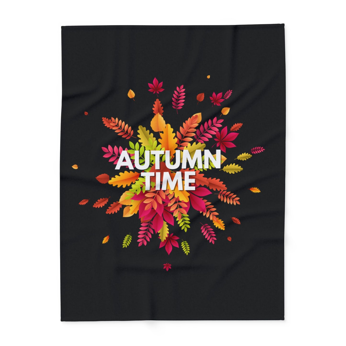 Autumn Time Arctic Fleece Blanket | Cozy Fall-Themed Throw