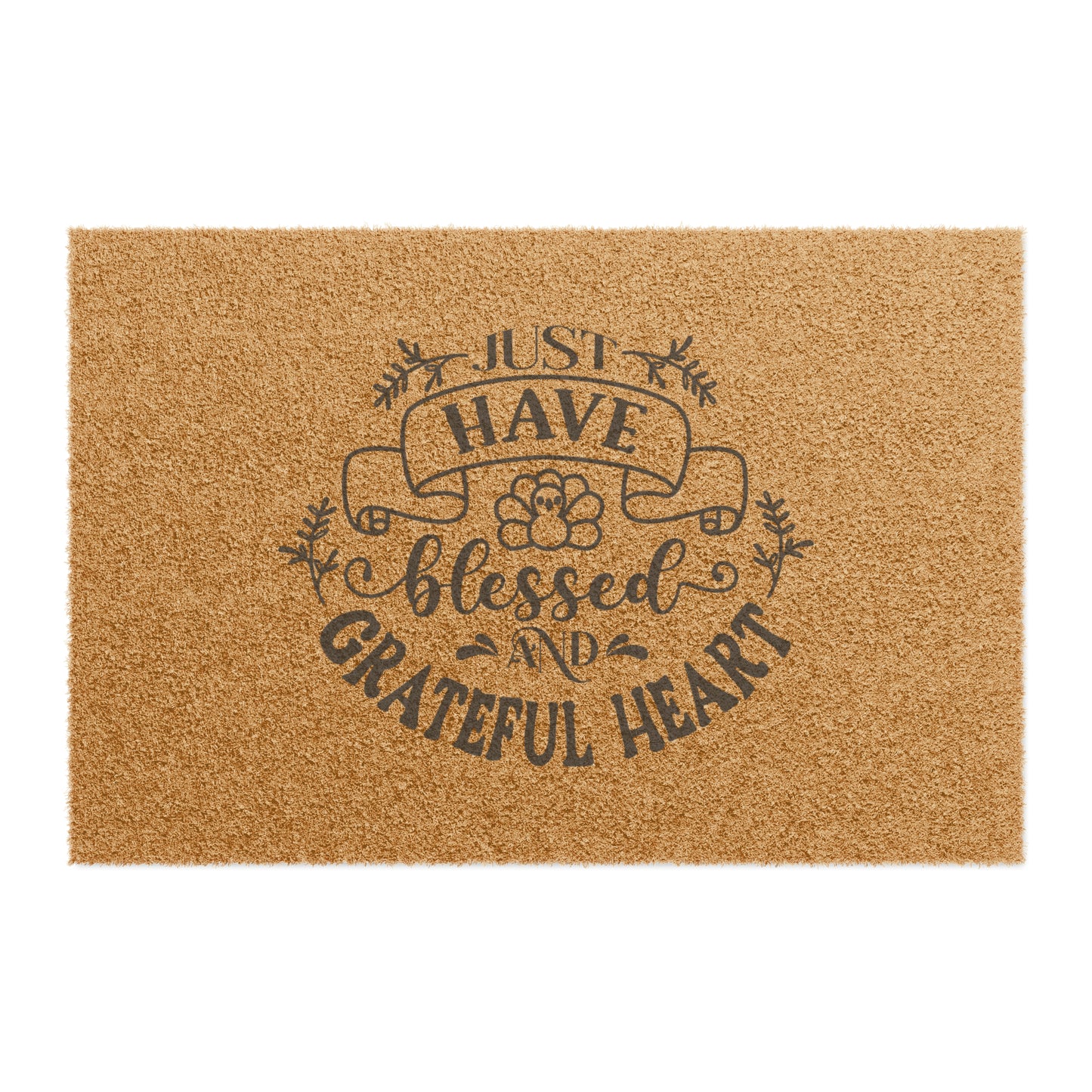 Blessed And Grateful Heart Doormat