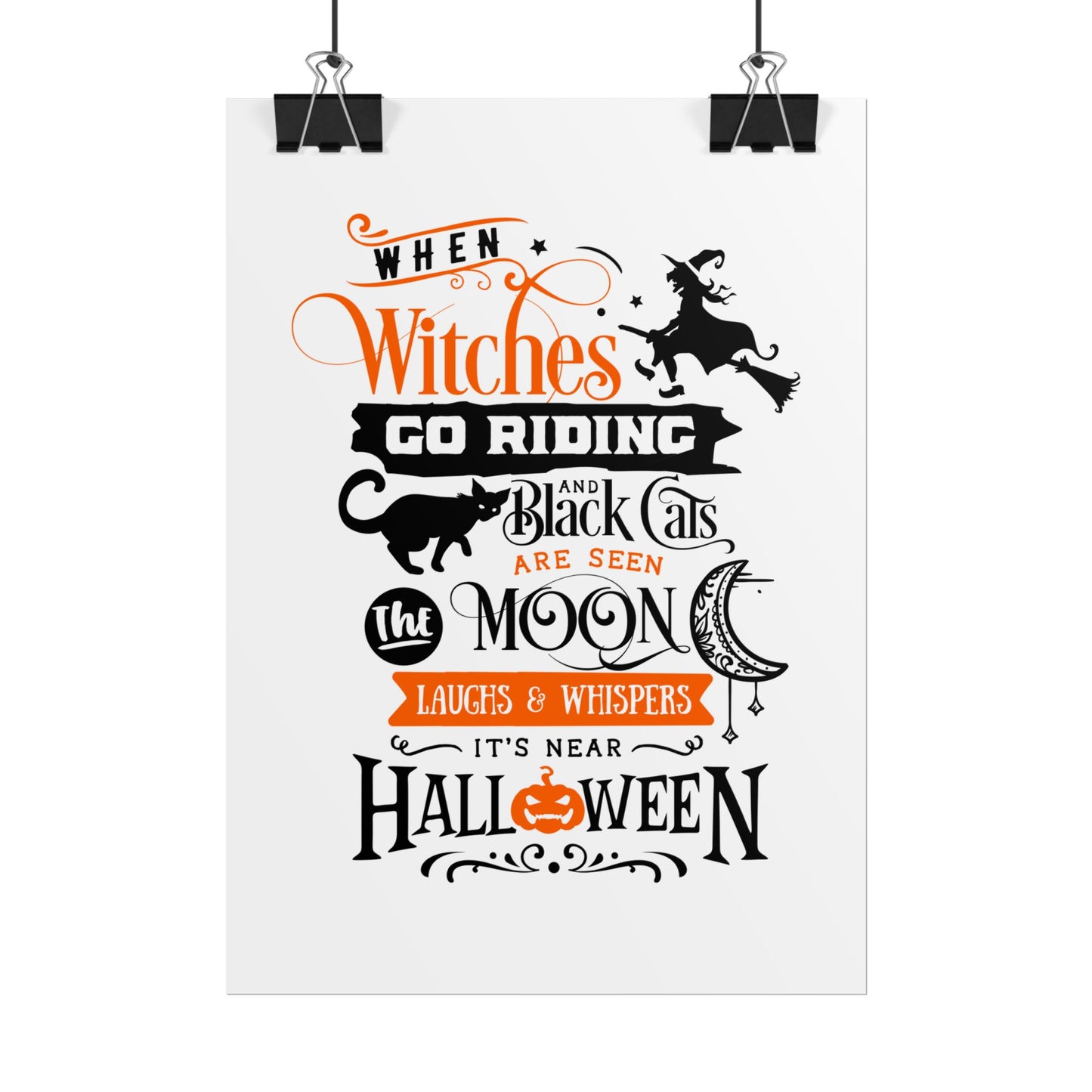 When Witches Rolled Poster | Mystical Wall Art Decor