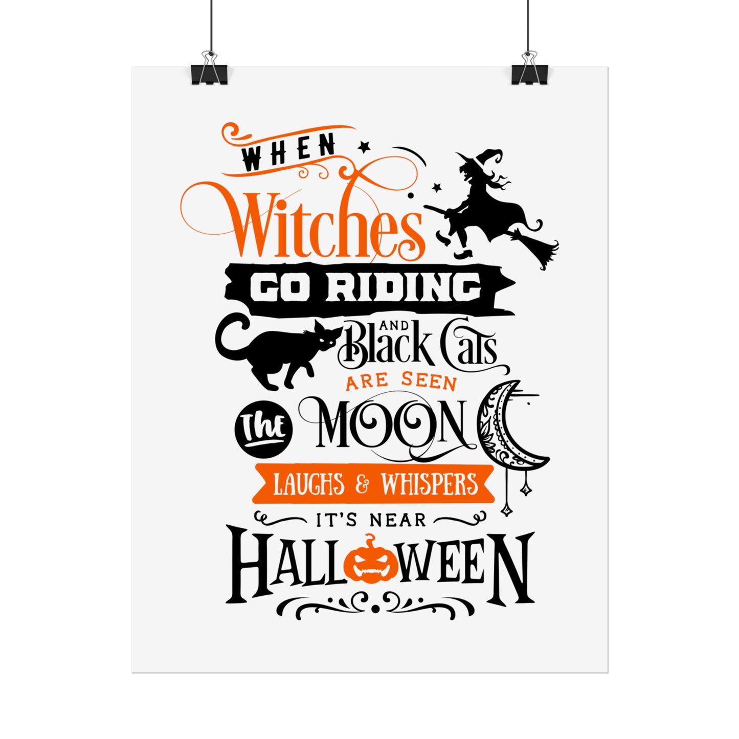 When Witches Rolled Poster | Mystical Wall Art Decor