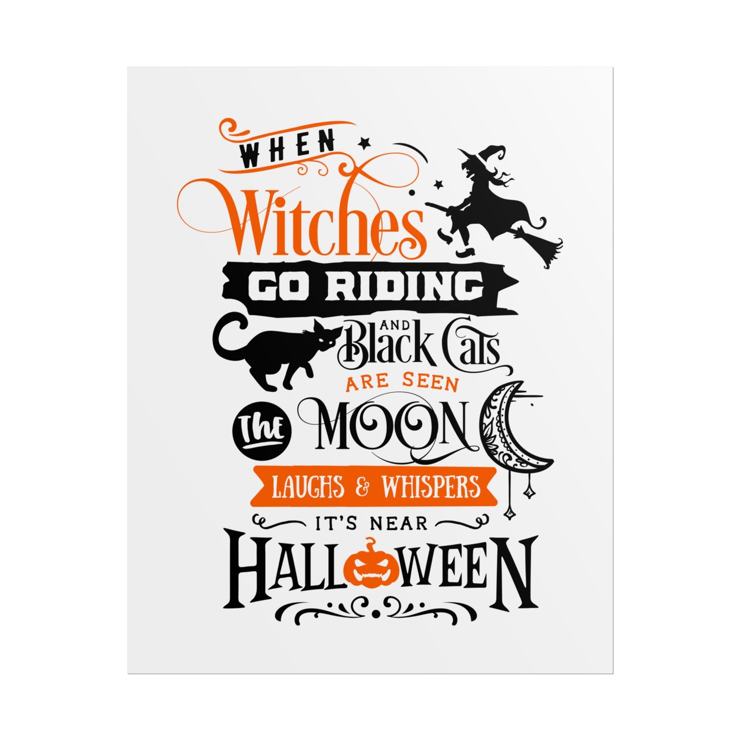 When Witches Rolled Poster | Mystical Wall Art Decor