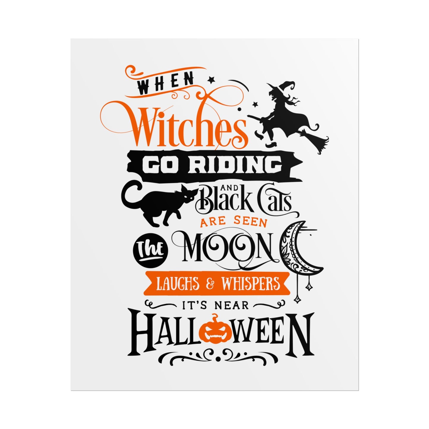 When Witches Rolled Poster | Mystical Wall Art Decor