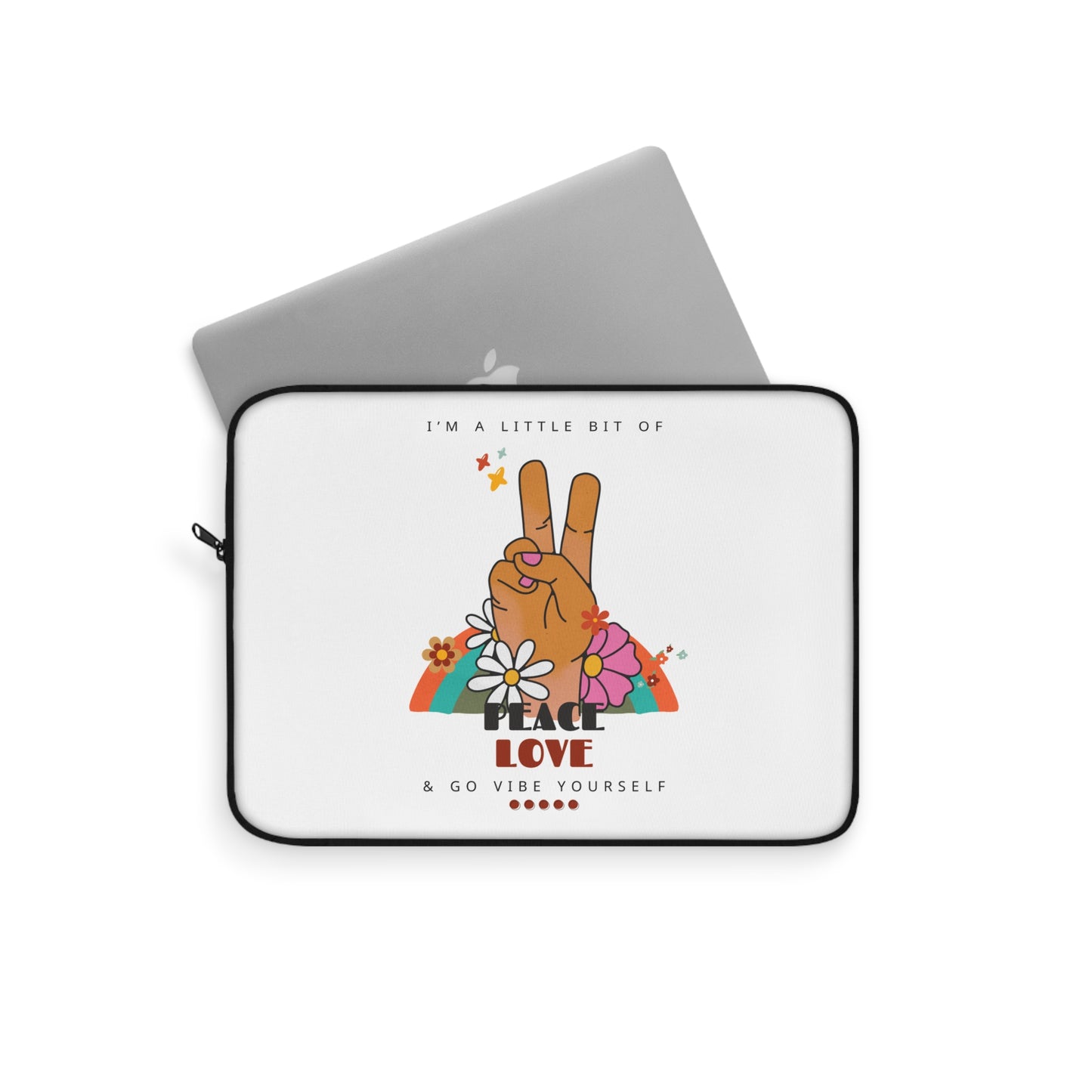 Peace, love, go vibe yourself Laptop Sleeve