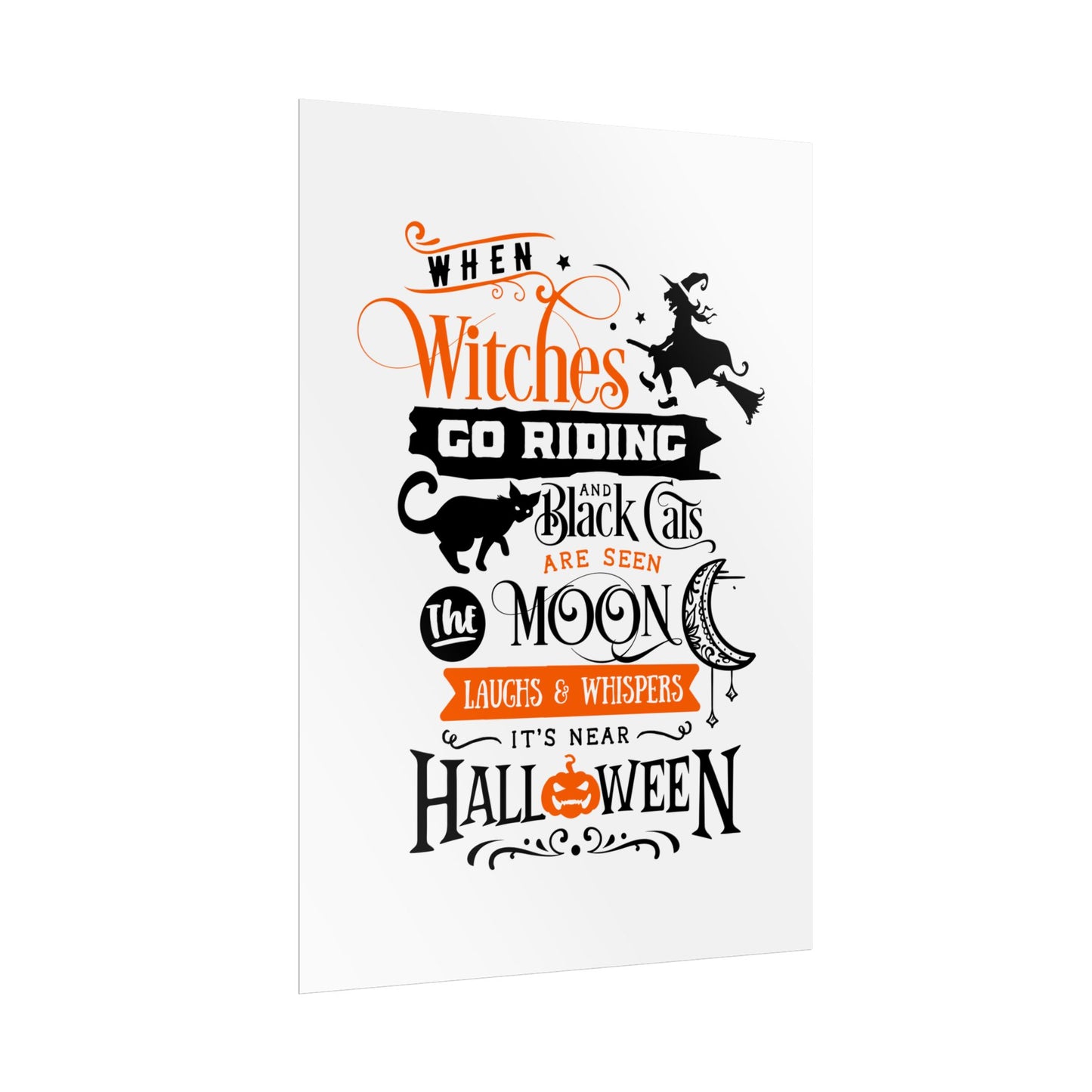 When Witches Rolled Poster | Mystical Wall Art Decor