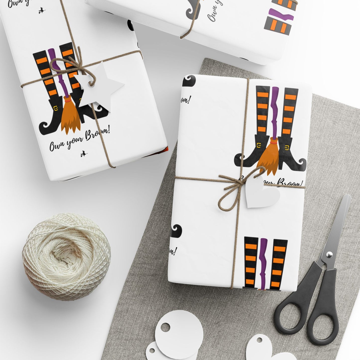 Own Your Broom Wrapping Paper | Witchy & Fun Gift Wrap