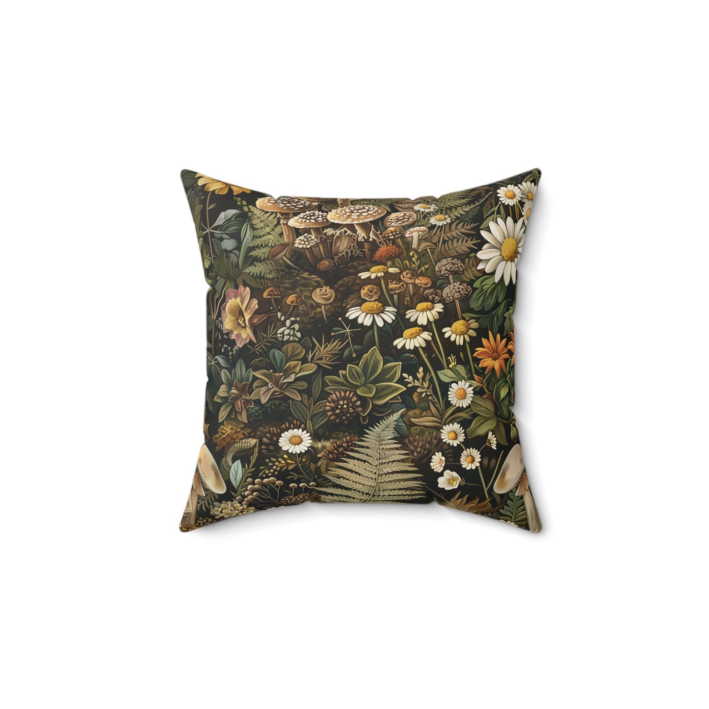 Woodland Flora Spun Polyester Square Pillow