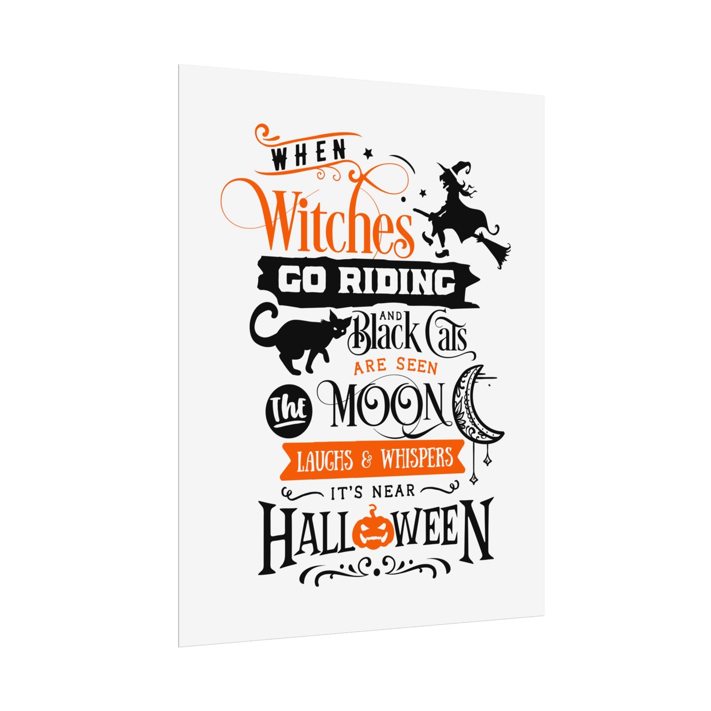 When Witches Rolled Poster | Mystical Wall Art Decor