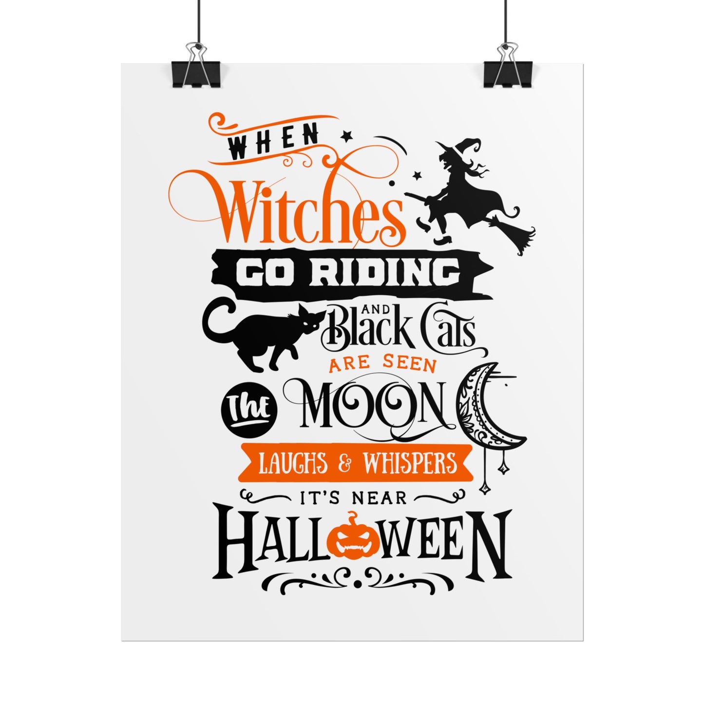 When Witches Rolled Poster | Mystical Wall Art Decor