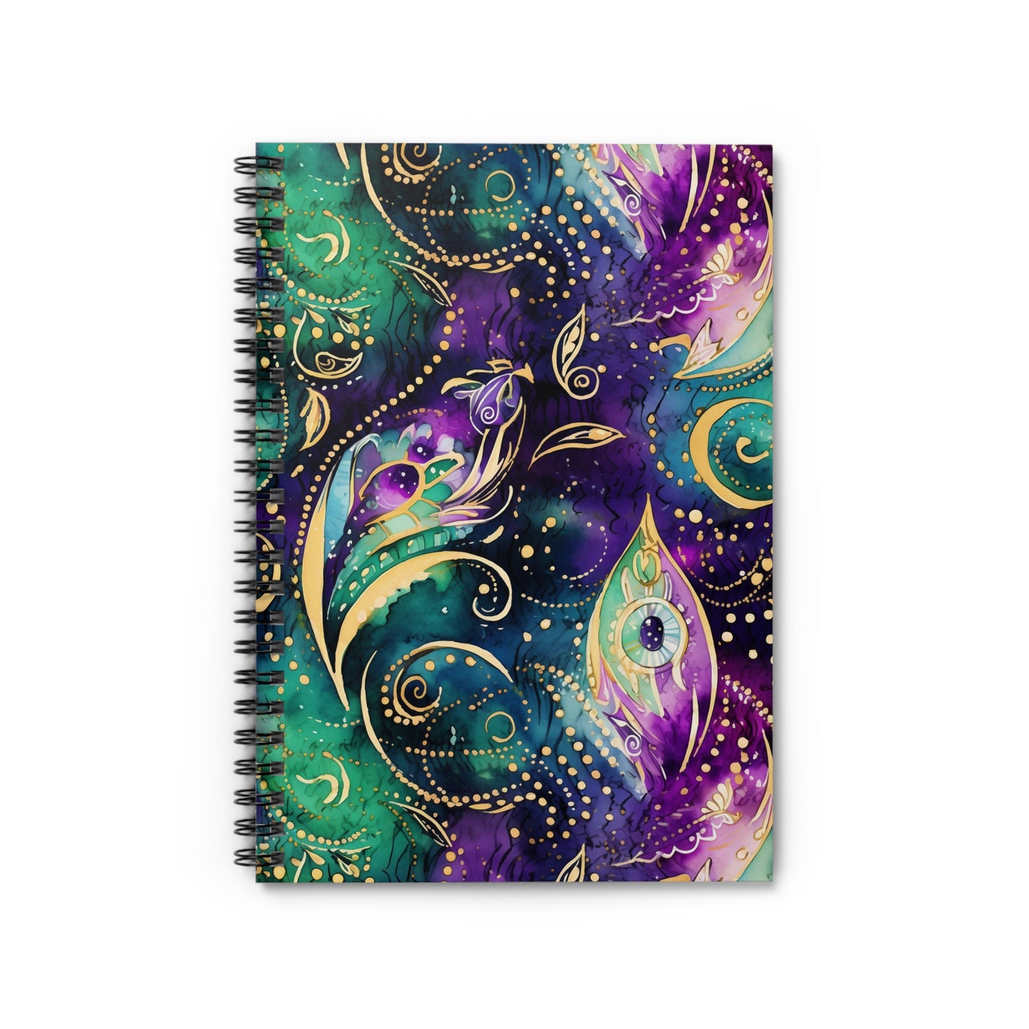 Mardis Gras  Spiral Notebook - Ruled Line