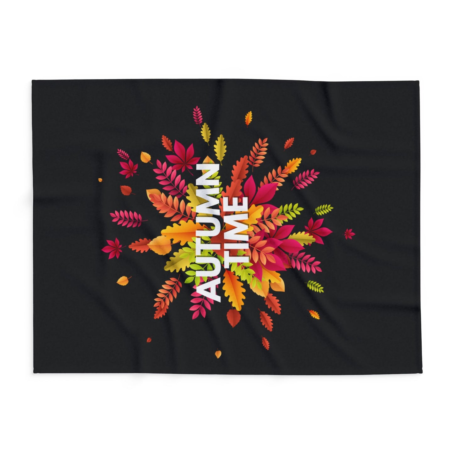 Autumn Time Arctic Fleece Blanket | Cozy Fall-Themed Throw