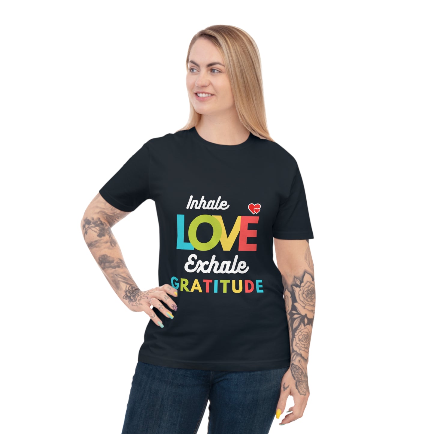 Inhale Love, Exhale Gratitude Unisex Classic Jersey T-shirt