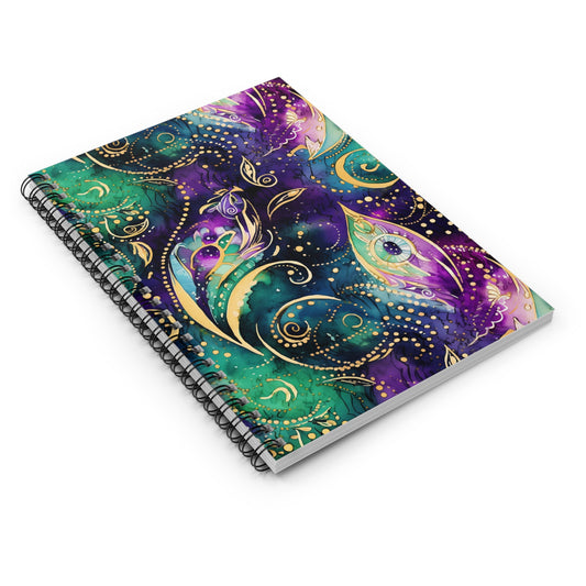 Mardis Gras  Spiral Notebook - Ruled Line