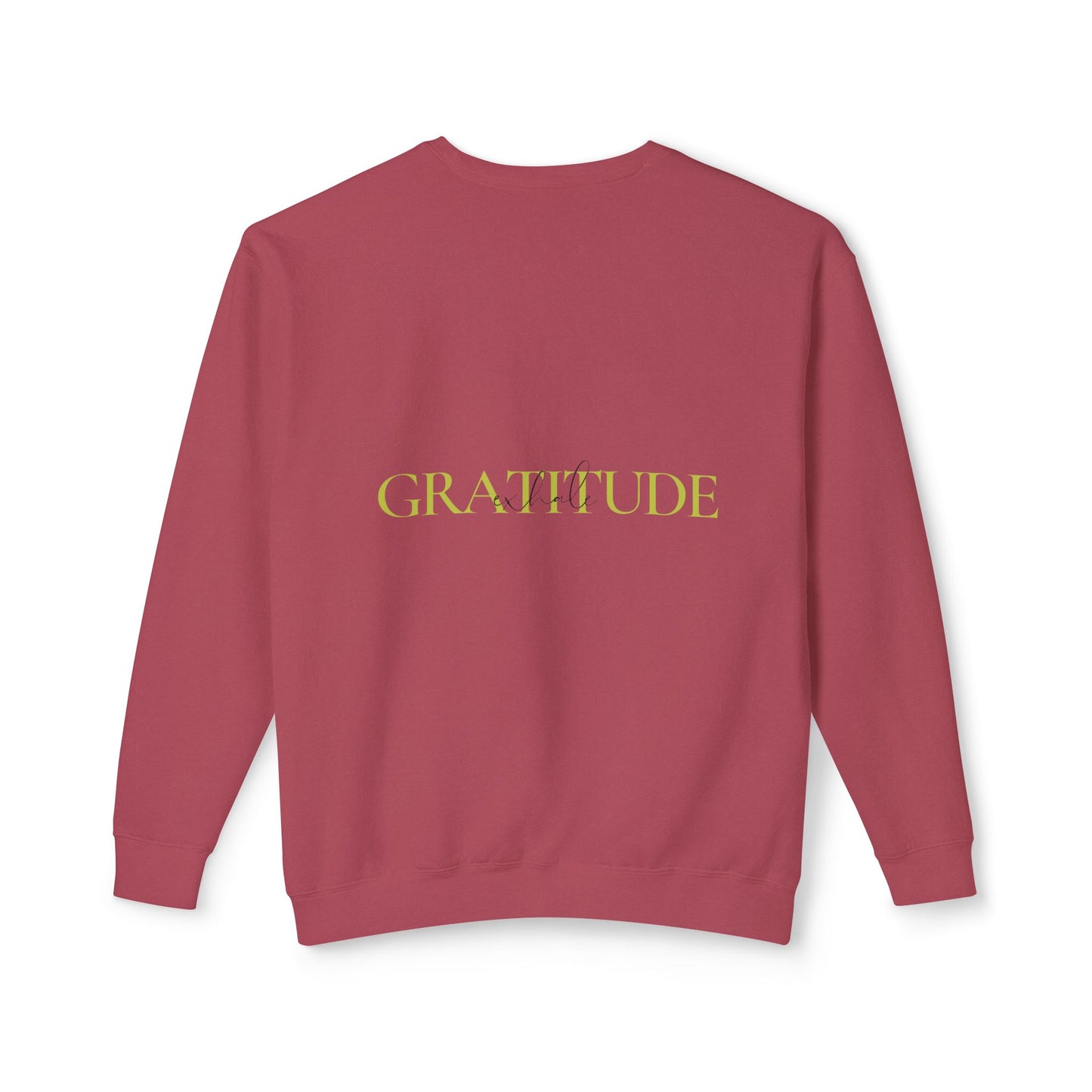 Breathe in Love, Exhale Gratitude Unisex Lightweight Crewneck Sweatshirt